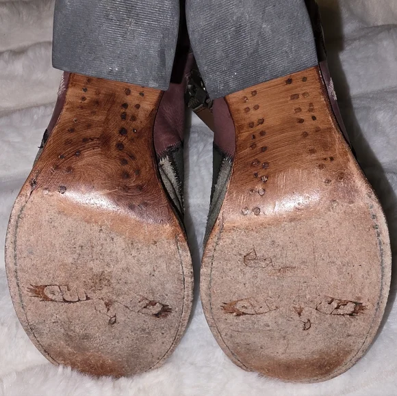 Freebird Flowr boots leather patchwork boho - Picture 3 of 9